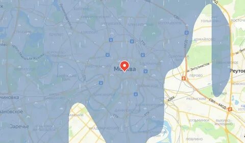 Погода в москве дождь на карте