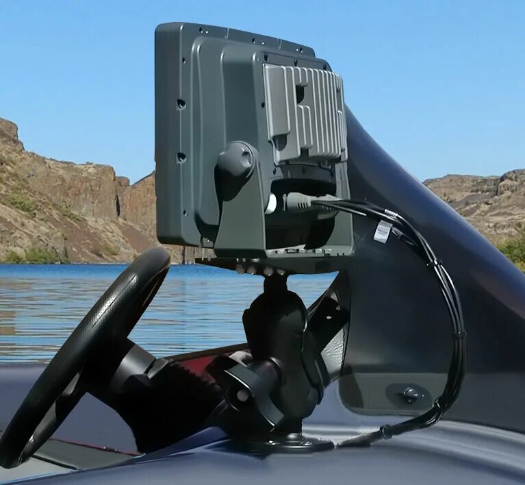 Эхолот для пвх. Держатель эхолота lowrance. ram-d-111u-c. кронштейн рам для эхолота лоуренс. кронштейн поворотный для lowrance elite fs 9.