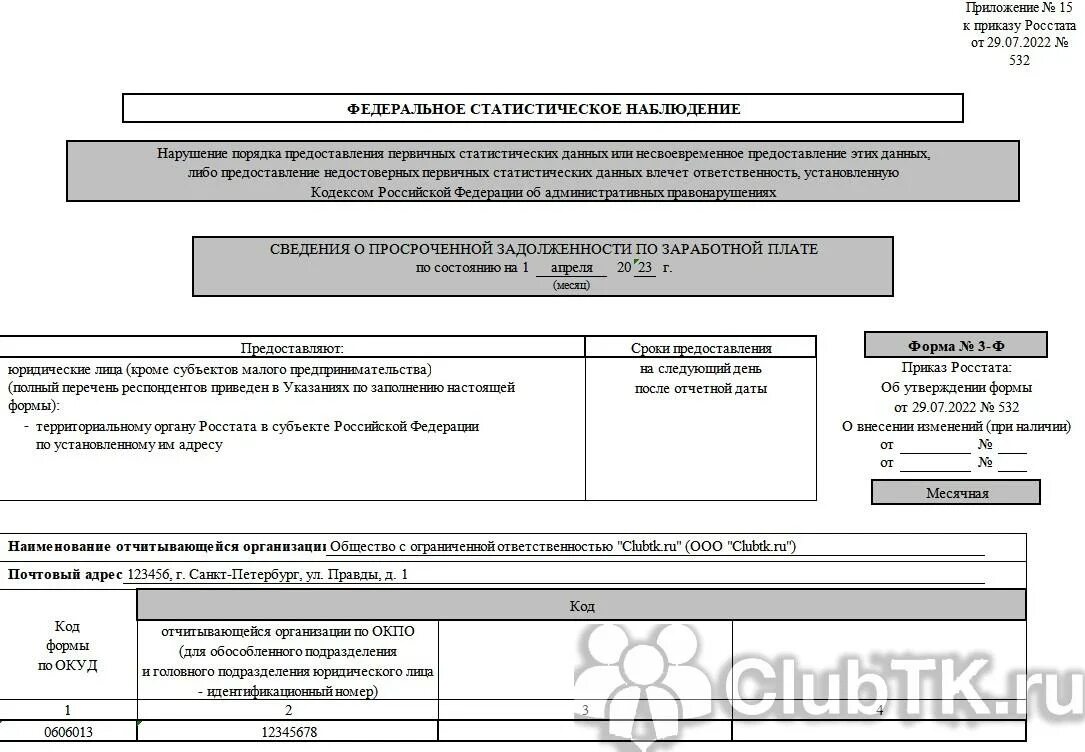 Ип 1 статистика образец. 3-Ф сведения о просроченной задолженности по заработной плате. 3ф отчет о просроченной задолженности бланк. Форма 9ф сведения о банковских счетах. Кто заполняет форму 3ф сведения о просроченной задолженности.