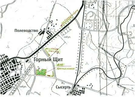Карта поселка горного