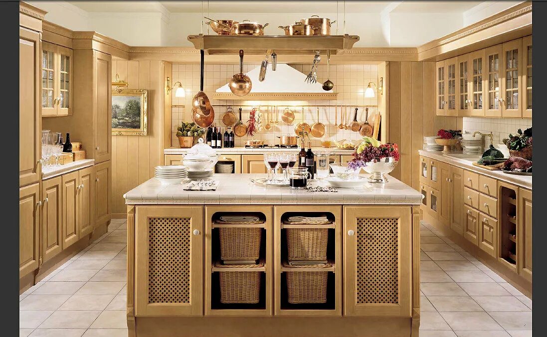 Кухня какая лучше фирма. Кухни Scavolini фасад дерево. Кухонный гарнитур в домашнем стиле. Кухонный гарнитур с ротангом. Ротанг в кухонном гарнитуре.