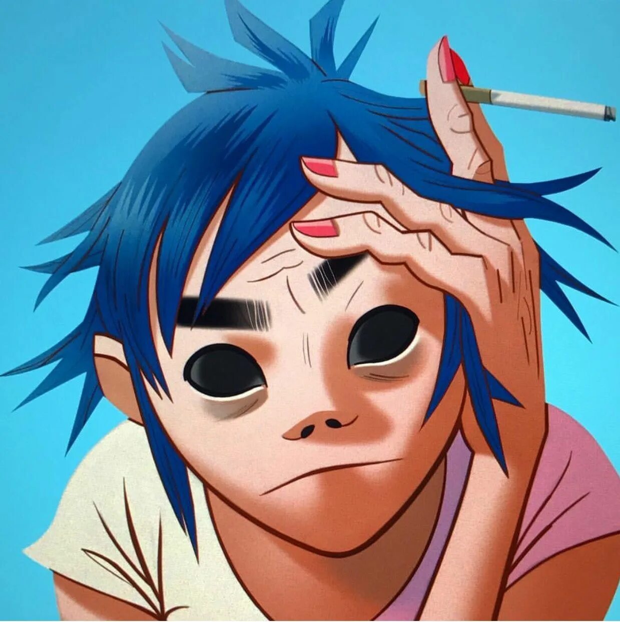 Стюарт пот. Стюарт гориллаз. 2д гориллаз. группа gorillaz 2d. гориллаз стюарт 2д.