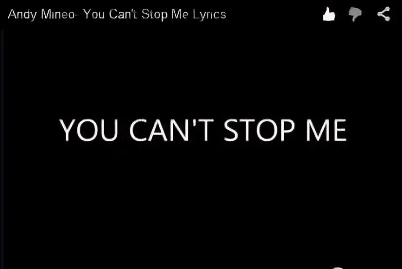 You can stop me песня