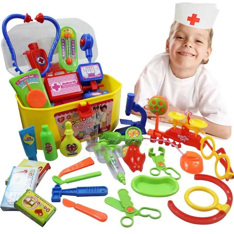 Набор доктора. Игрушки для детей. Игрушечный набор доктора. Игрушки для дошкольников. Ролевые игры для ребенка 3 года