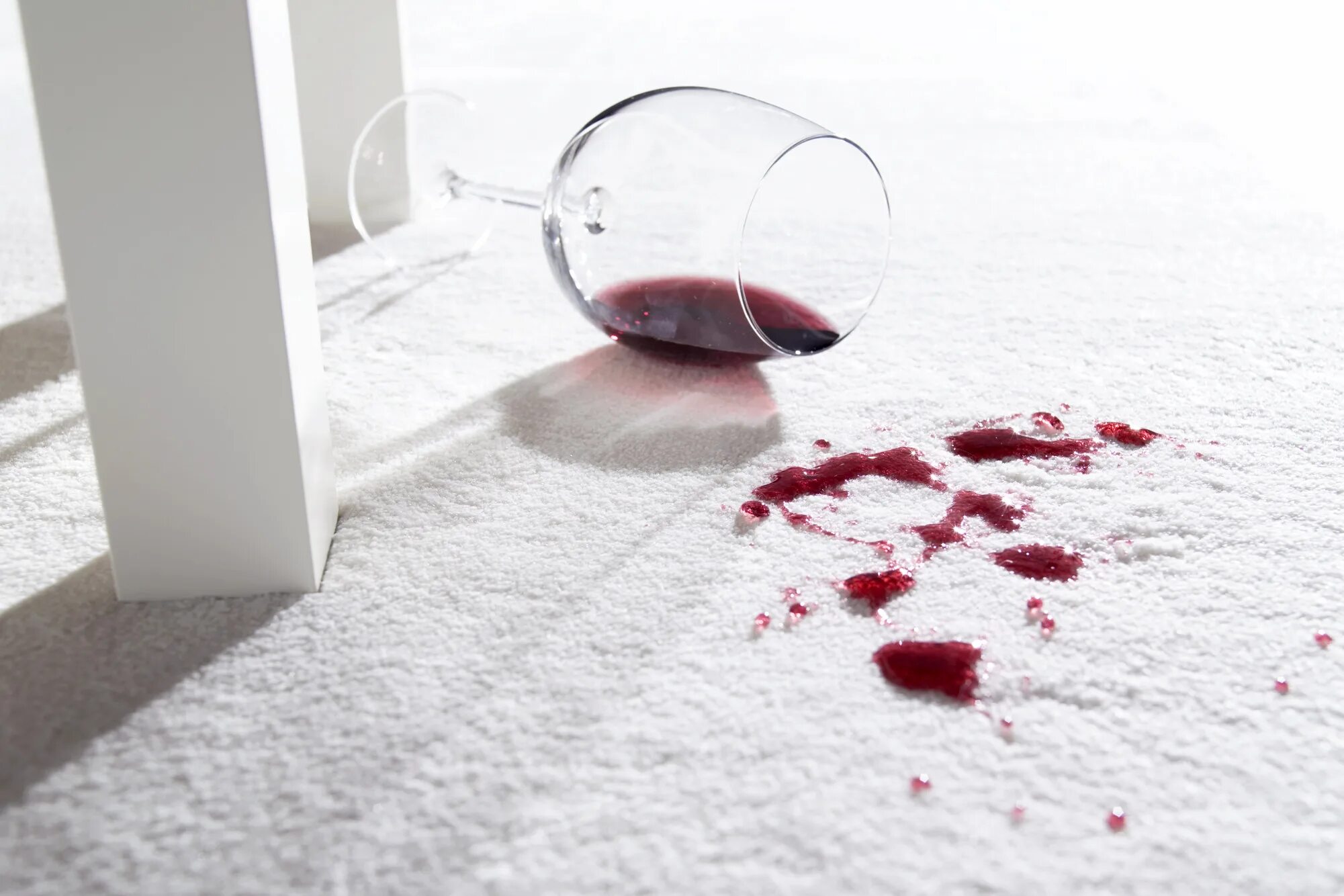 Red cleaning. Wine Stain. Stain in the Carpet.