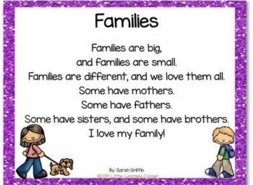 Family poems for Kids. Poem about Family for Kids. Family poems for Kids Family. My Family poem for Kids. Our family are big