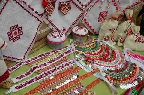 Марий вышивка
