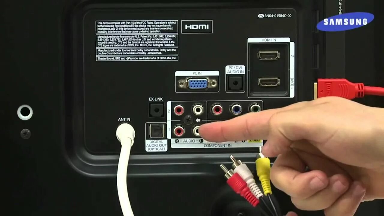Не горит индикатор на телевизоре. Телевизор самсунг ps bn64-01297c. samsung tv hdmi no signal cable. подсоединить антенну к тв самсунг. component in на телевизоре.