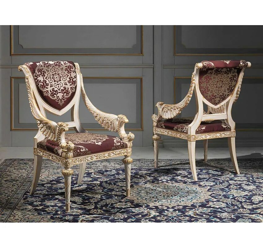 Стул Louis XVI/al la Scala Ivory/6667+14gc/705. Итальянская мебель Людовик 16. Луи 16 стиль мебели стулья ножки Италия золочение.