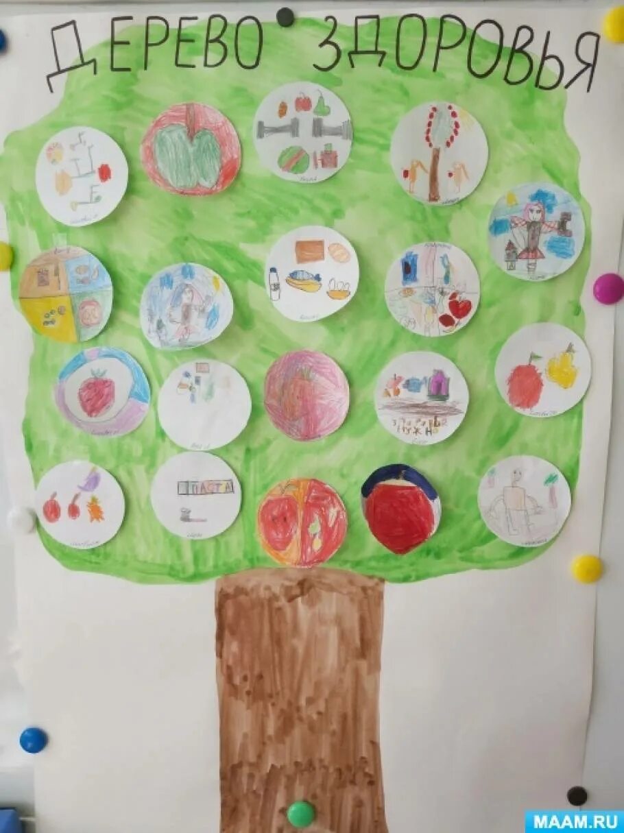 Дерево здоровья в детском саду. Дерево здоровья младшая группа. Дерево здоровья рисование. Рисование дерево здоровья в старшей группе. Рисование здоровье младшая группа