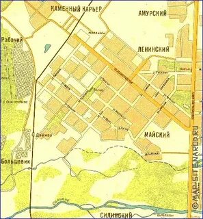 Карта комсомольска на амуре с улицами