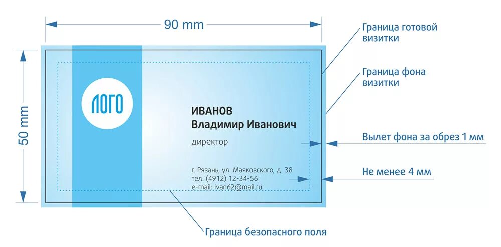 Разместить визитку