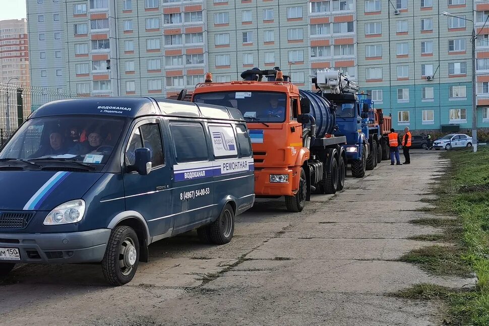 Аварийные службы подольска телефон. Водоканал Подольск. Автотехника для водоканалов. Водоканал Подольск на Ватутина.