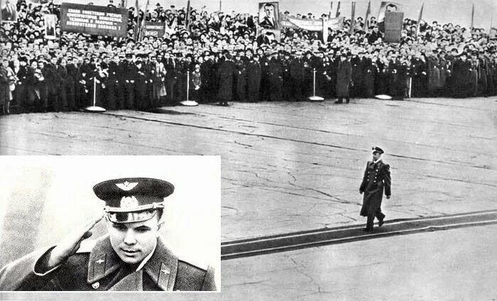 Гагарин получил звание. Гагарин на красной площади 1961. Встреча Юрия Гагарина в Москве.