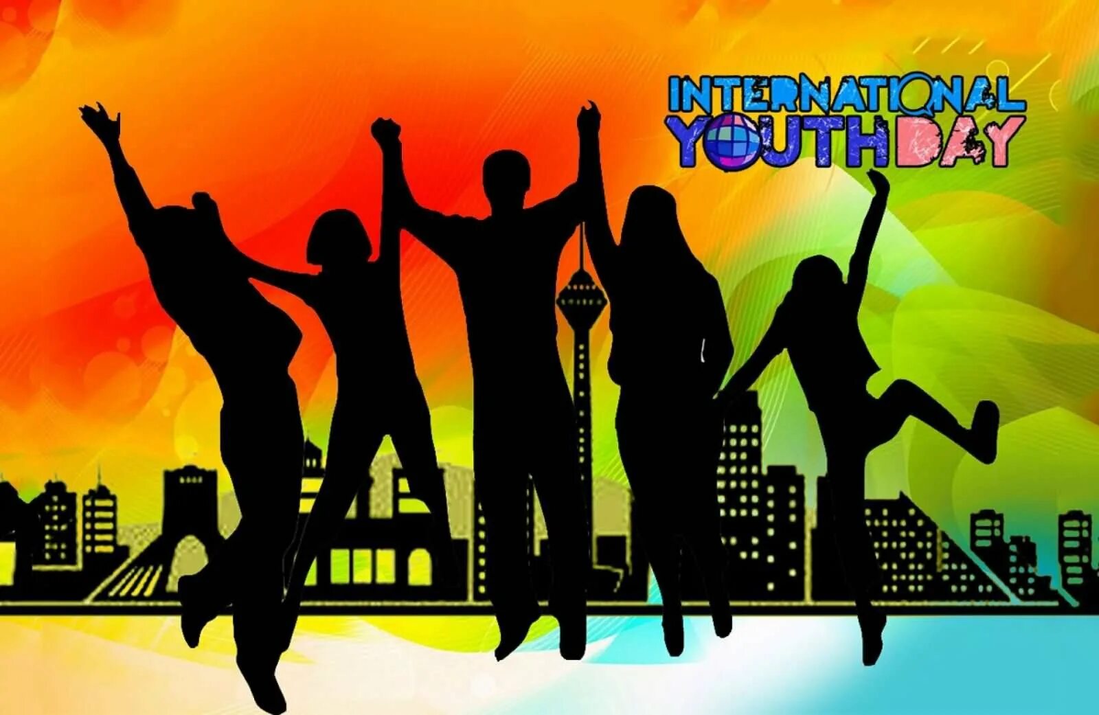 Рабочий лист день молодежи. С днем молодежи. День молодежи плакат. День молодежи фон для афиши. Международный день молодежи.