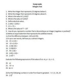 Grade 7 test 3
