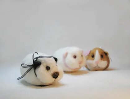 Морская свинка из шерсти