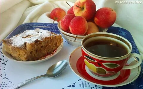 Шарлотка стакан муки стакан сахара