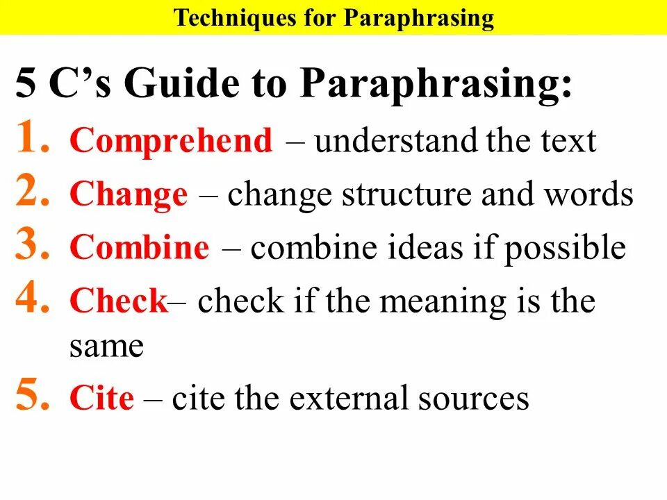 Paraphrase the word combinations use