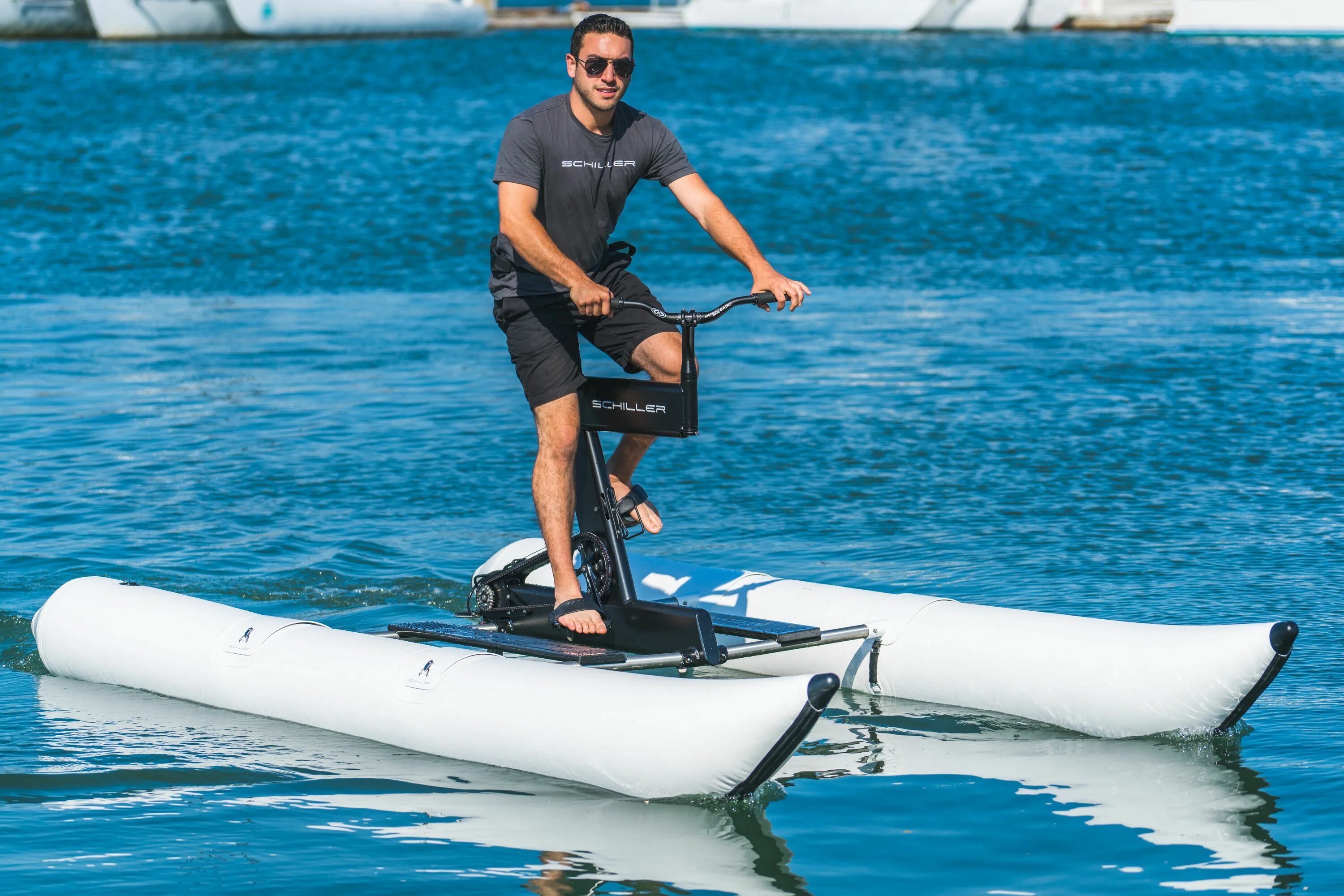 Водный велосипед Schiller. Водный велосипед Schiller x1. Велокатамаран Schiller. Schiller лодка. Water bike