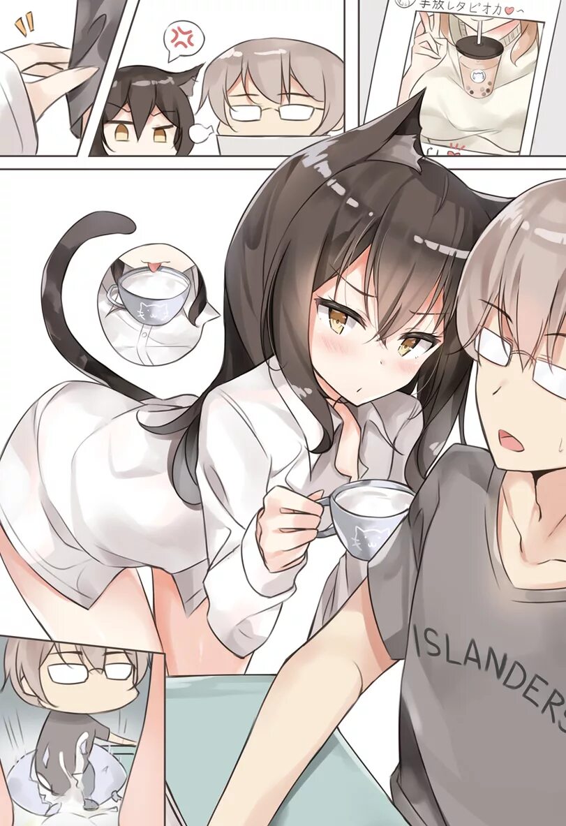 Комиксы кошкодевочки. 40hara кинако. 40hara кинако. Комиксы green tea neko дерево. Кошкодевочки манга.