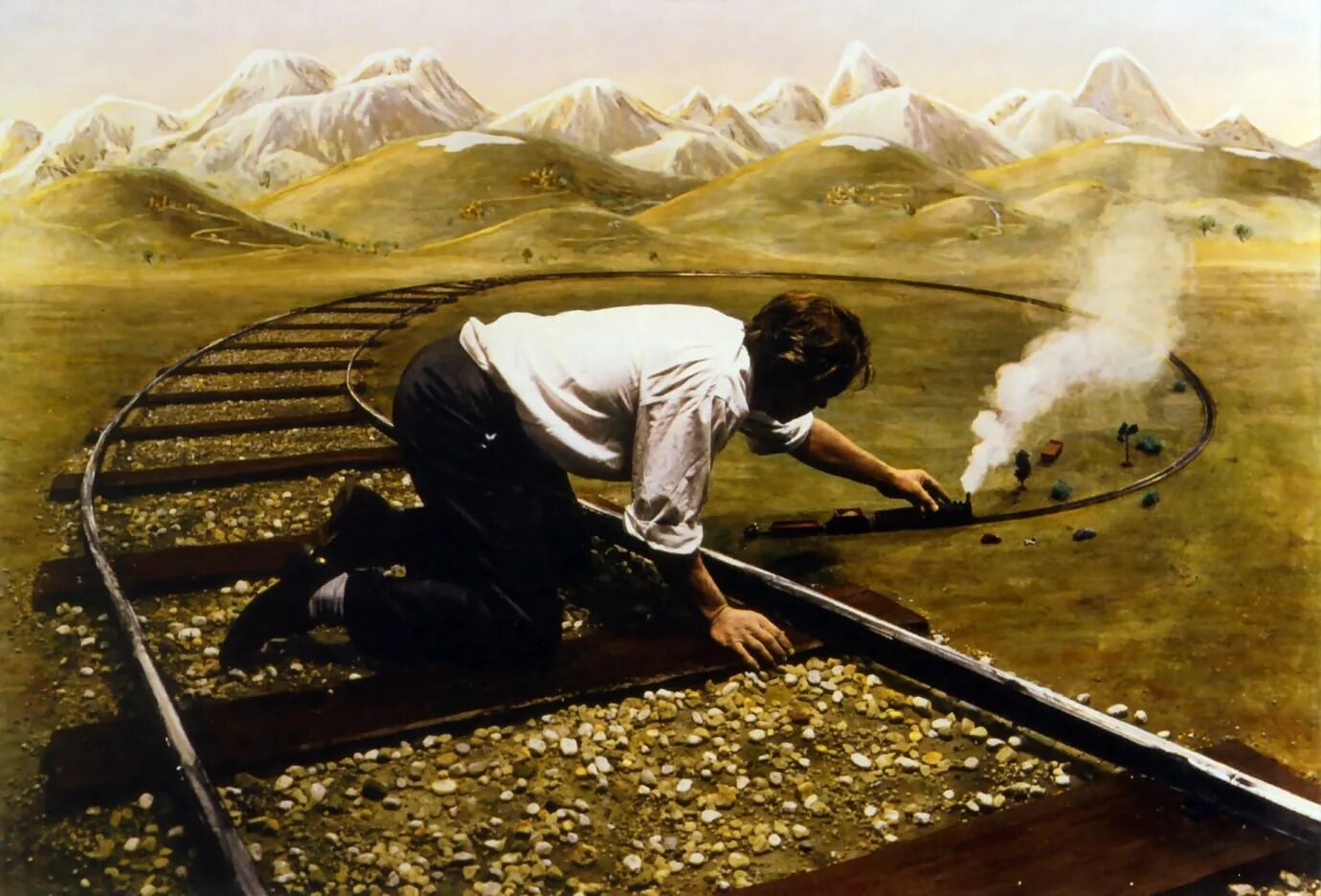 Тяжело гудящий. Teun Hocks художник. Картина железная дорога. Железная дорога в живописи. Картина путь.