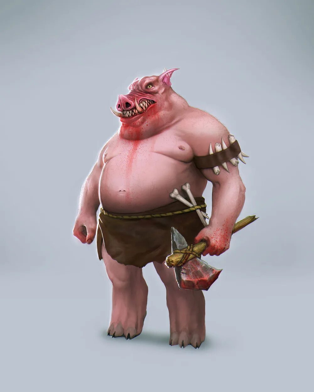 Pig man. Pig man. Скин свиньи. Pig man. Тролль zbrush.