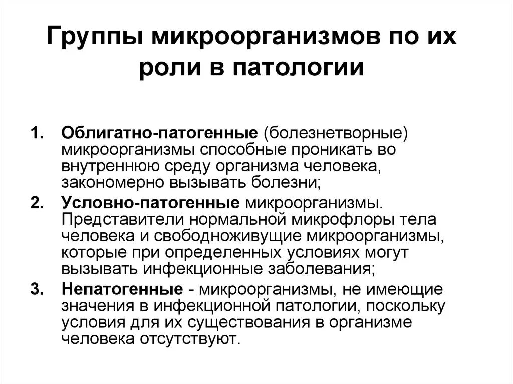 Группы патогенности заболеваний. Роль микробиологии. Облигатно-патогенные микроорганизмы это. Облигатно-патогенные и условно-патогенные микроорганизмы.. Роль условно патогенных микроорганизмов.