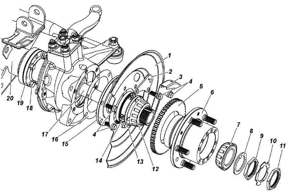 Сборка переднего моста уаз. Передняя ступица УАЗ 469 устройство. Схема ступицы УАЗ 469. Схема ступицы переднего моста УАЗ Патриот. Передняя ступица УАЗ 469 схема.