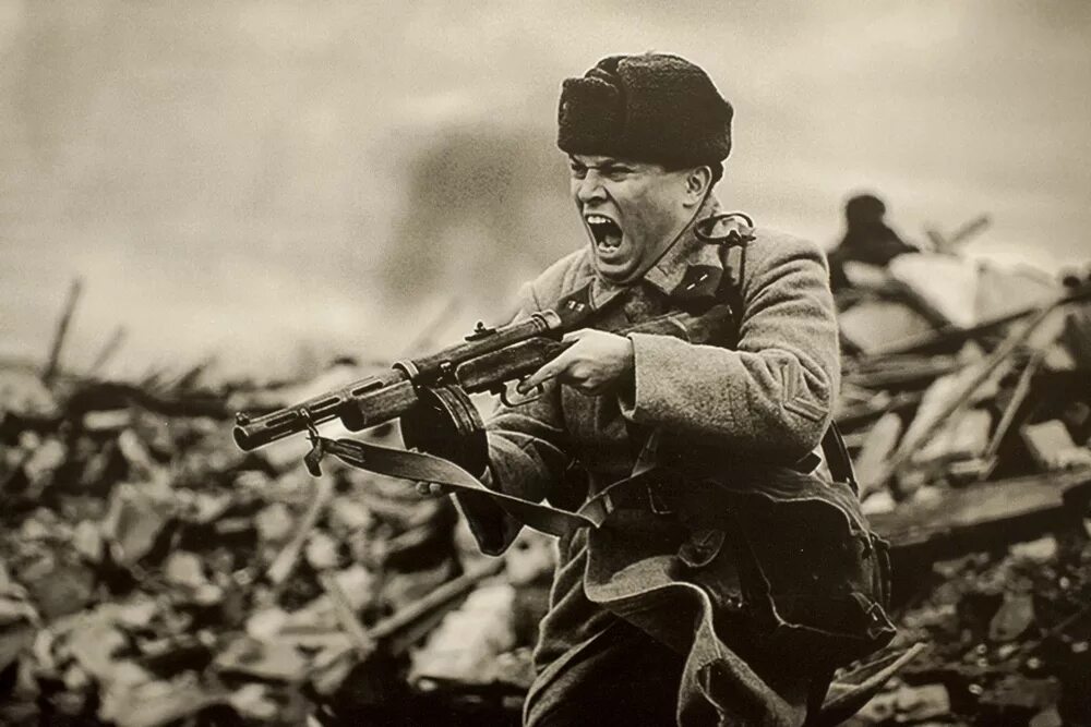 Советская рота. Солдаты ВОВ 1941-1945.