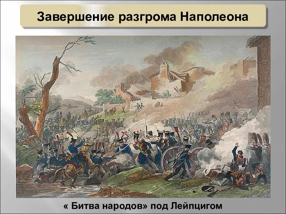 Победа наполеона поражение наполеона. Битва народов под Лейпцигом 1813. (Битва под Лейпцигом 1813 года). Расстановку войск,. Разгром Наполеона под Лейпцигом. Наполеон в 1813 в битве под Лейпцигом.