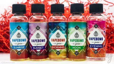 vapebomb,жидкость,обзор,описание,вкусы,отзывы,sunrise,noon,morning,sunset