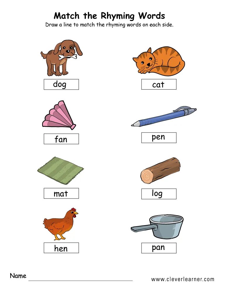 Match the pictures to the pieces. Rhyming Words Worksheets. Rhyme Words for Kids. Match the Rhyming Words. Words Worksheets for Kids Match.