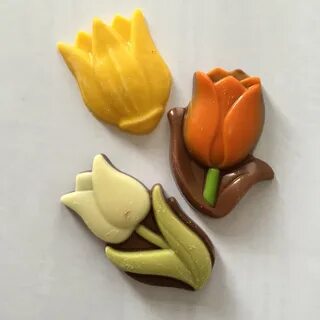 Тюльпаны из шоколада