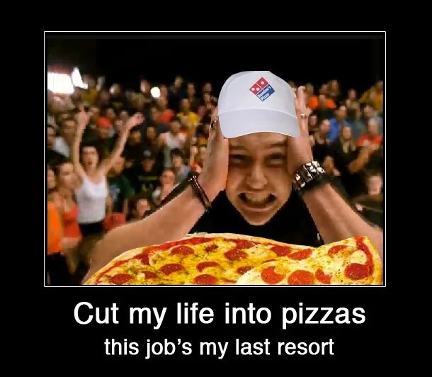 My life my wife. Cut my Life into pieces. Cut my Life into pizzas. Cut my Life into pieces this is my last Resort. Cut my Life in 2 pizzas.