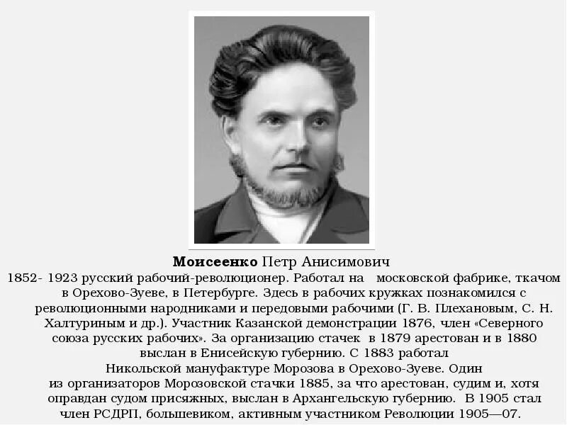 В честь кого названа морозовская. Морозовская стачка в орехово-зуево 1885 года.