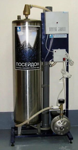 Озонирование бассейна. Промышленный озонатор для бассейна. контактная колонна для озонирования.