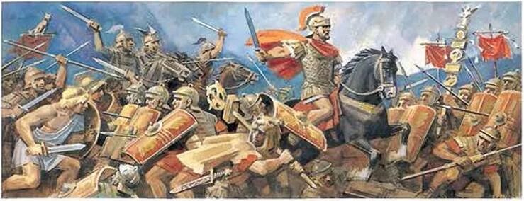Картина бой спартака с римлянами