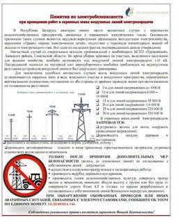 Организация работ в зоне лэп