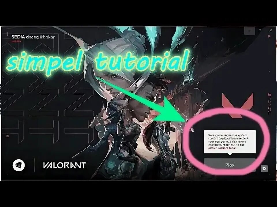 Рестарт гейм. Restart game. Valorant your game requires a System restart to Play. Please restart your Computer. If this Issue continues, reach out to our. Please restart your client