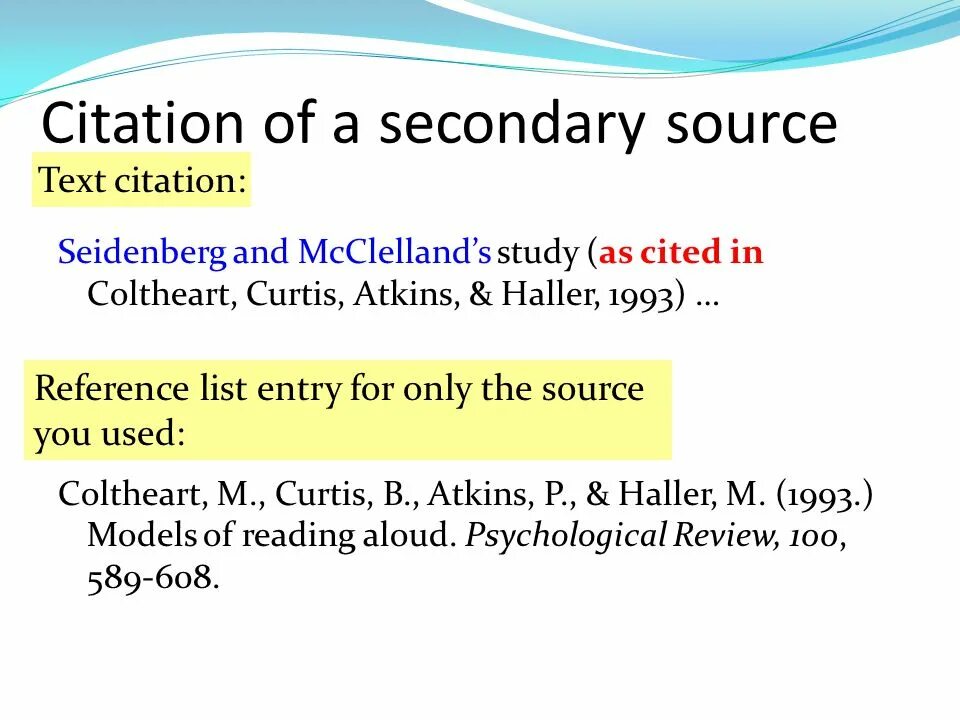Types of Citation. Embedded Citation это. Cited. Secondary usage of resources.