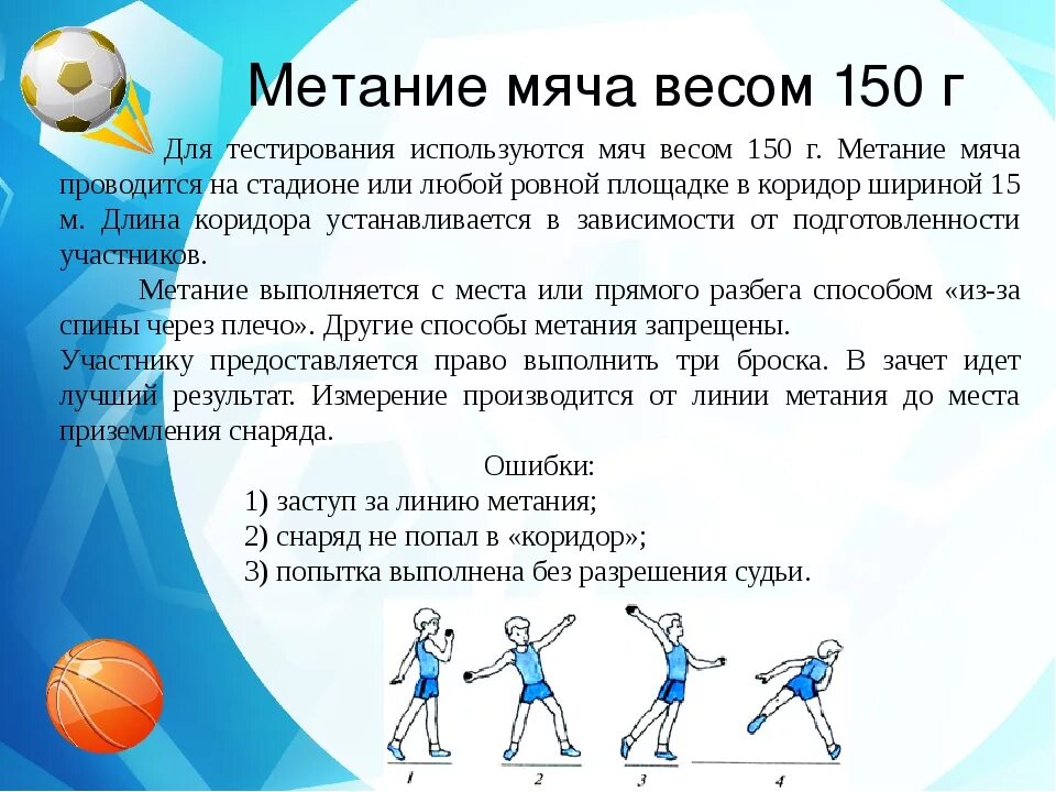 Сколько попыток дается каждому участнику соревнований. Техника метания мяча вес 150г. Техника метания мяча в цель и на дальность. Метание теннисного мяча на дальность 2 класс. Метание мяча весом 150гр.