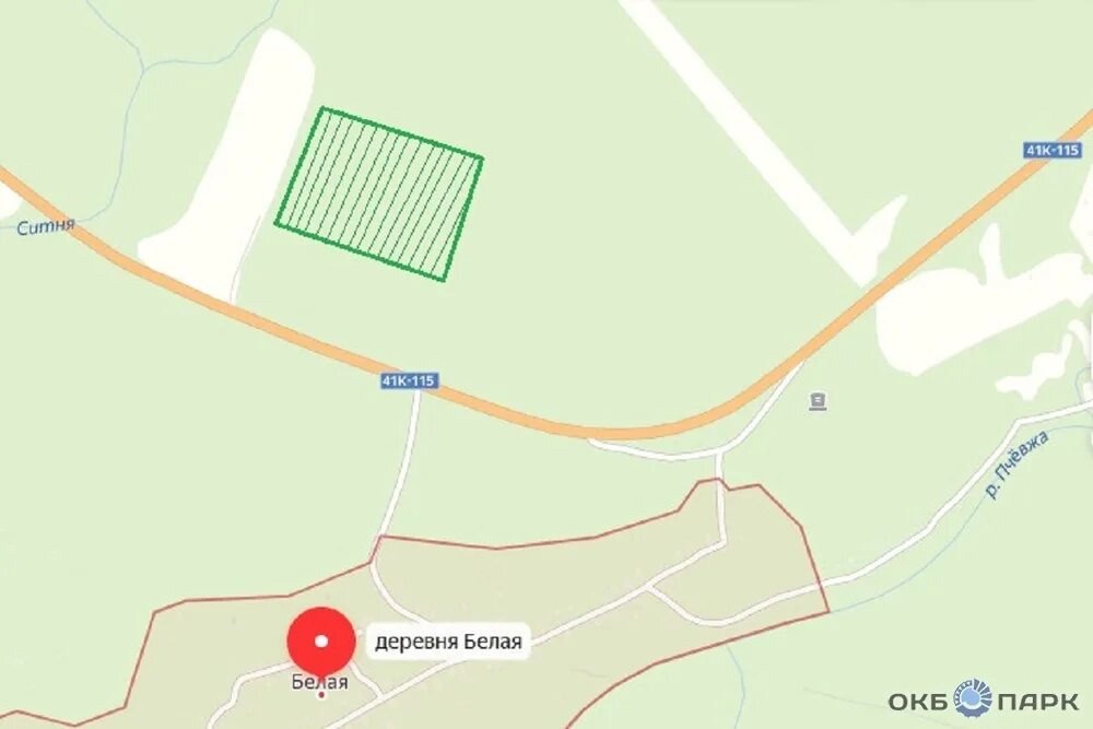 Село белое карта
