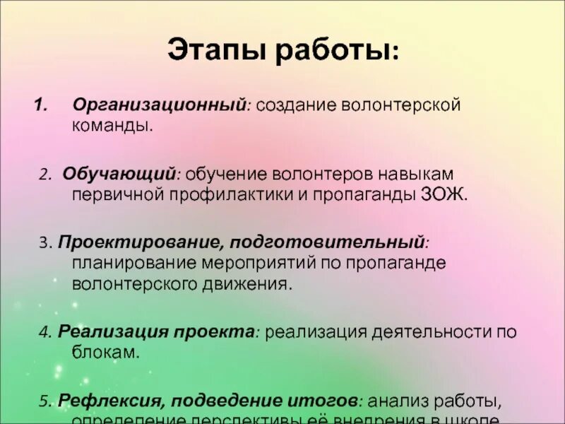 Этапы обучения волонтеров. Этапы работы с волонтерами. Создание волонтерского движения этапы. Этапы создания волонтерской организации. Стадии обучения волонтеров.