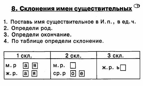 Укажи склонение существительного туча