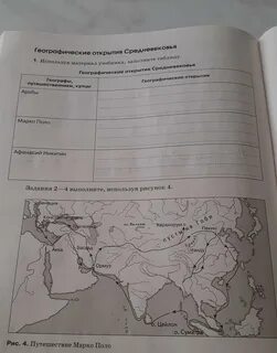 География средневековья 5 класс таблица