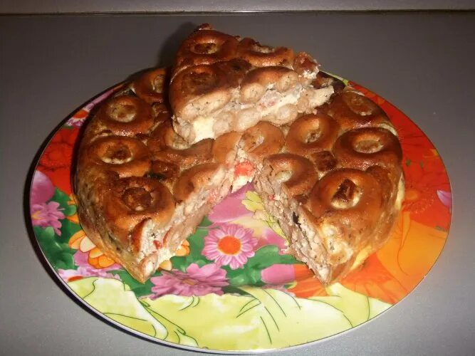 Мясной пирог в мультиварке. Торт из сушек. торт из баранок. пирог из сушек. пирог из баранок.