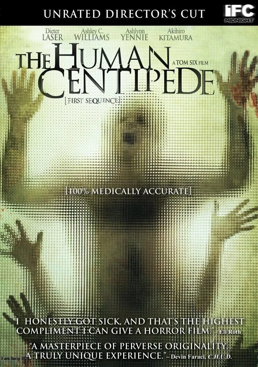 Сороконожка 1. «Человеческая многоножка» (2009) Постер. Человеческая многоножка 1 многоножка.