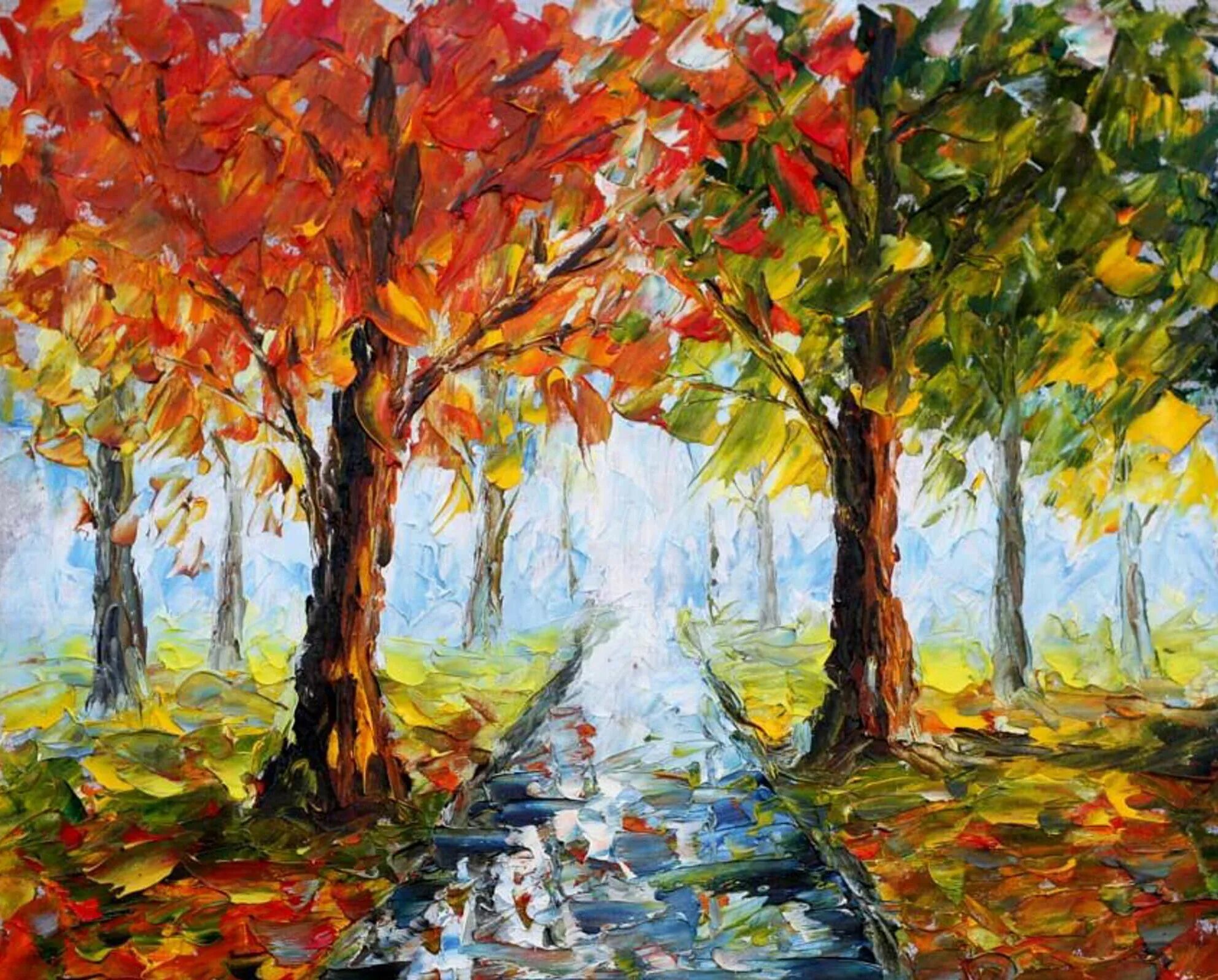 Осенний пейзаж грэм геркен. Золотая осень афремов. Краски осени. Рисунок осень. Пейзаж акрилом.