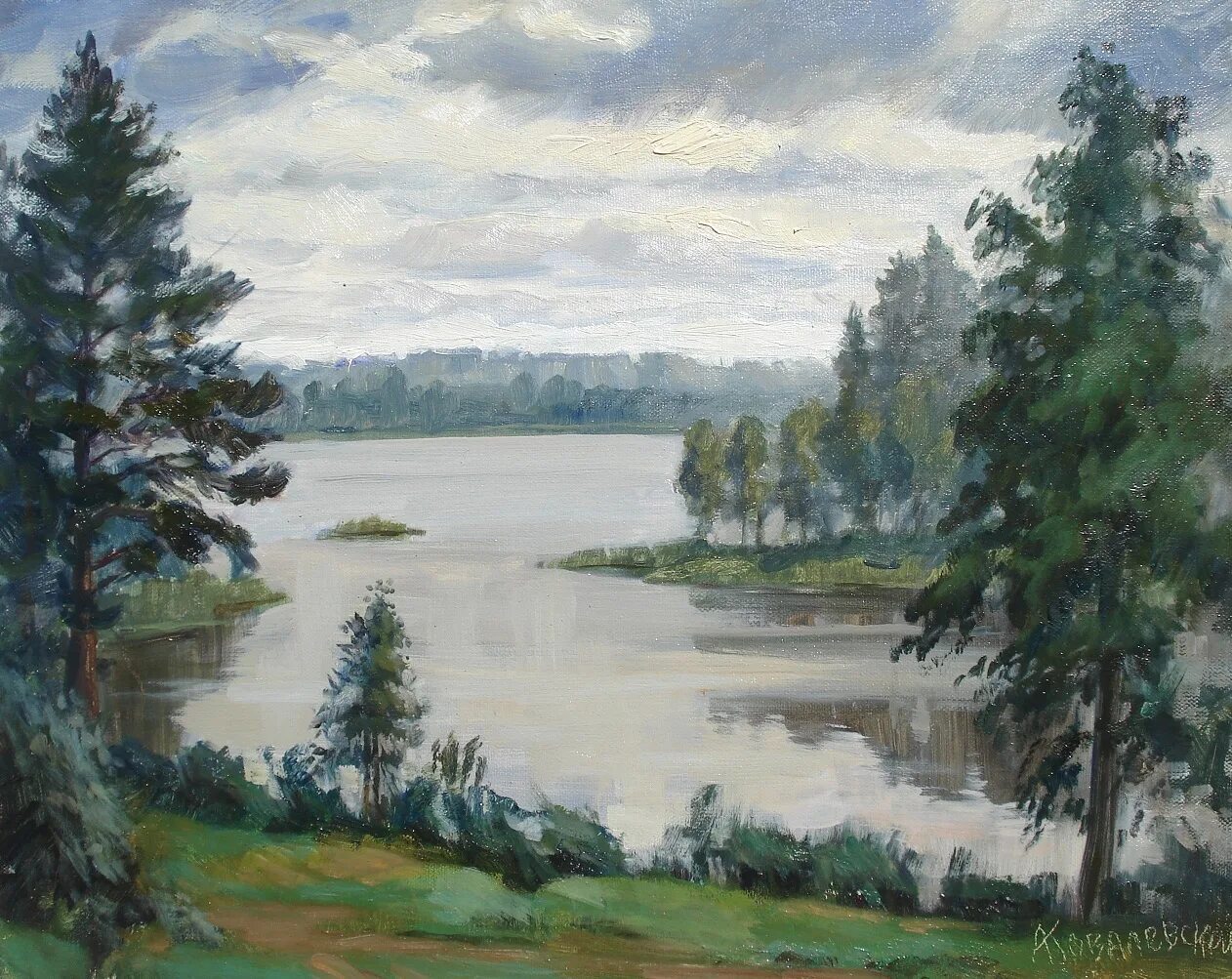 Крылов река. Селигер живопись. Селигер картина живопись. Картины озера Селигер.